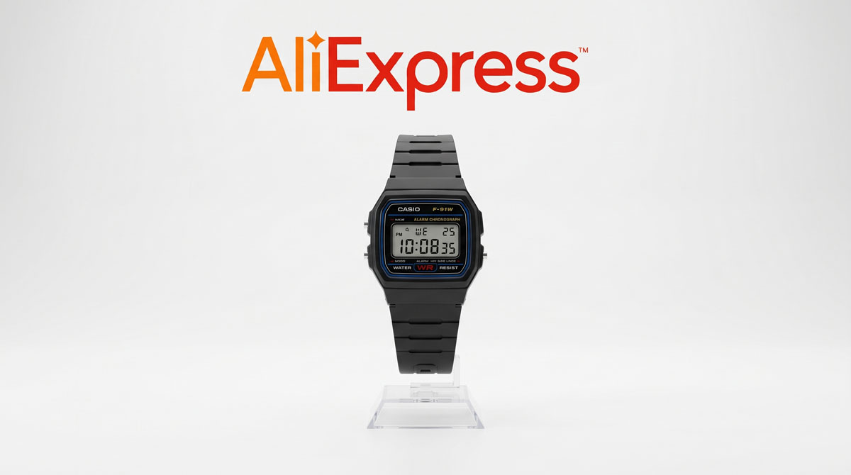 Udhëzues Blerjeje për Casio F-91W në AliExpress për Shqipërinë