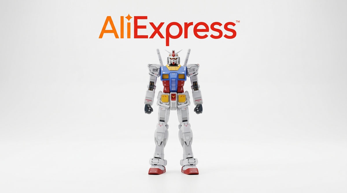 Figurina Gundam në AliExpress
